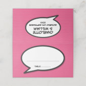 名前パーソナライズされたと日付漫画ブックアポップ・アートのート プレイスカード (外部開封)