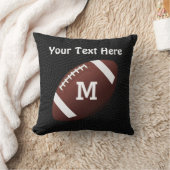名前パーソナライズされたと番号の付いたサッカー用枕 クッション (ブランケット)