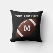 名前パーソナライズされたと番号の付いたサッカー用枕 クッション (正面)