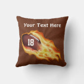 名前パーソナライズされたと番号を掲載 クッション (裏面)