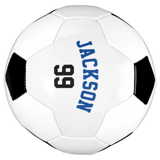 名前パーソナライズされたと番号ミニマル サッカーボール (回転)