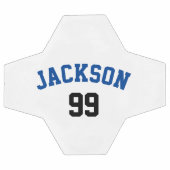 名前パーソナライズされたと番号ミニマル サッカーボール (フラット)