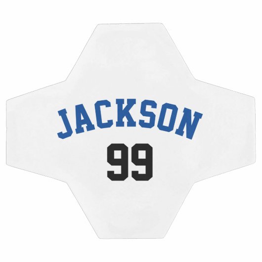 名前パーソナライズされたと番号ミニマル サッカーボール (フラット)