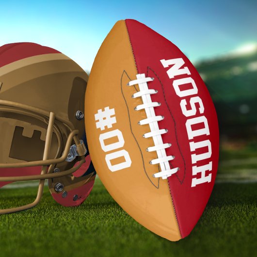 名前パーソナライズされたと番号 アメリカンフットボール