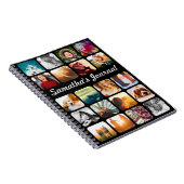 名前パーソナライズされたと20フォトブラック ノートブック (右側)