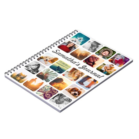 名前パーソナライズされたと20写真 ノートブック (左側)