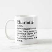 名前パーソナライズされたのカスタム定義 コーヒーマグカップ (左)