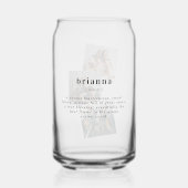 名前パーソナライズされたのカスタム定義 |写真3 ガラス缶 (正面)