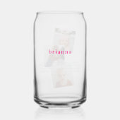 名前パーソナライズされたのカスタム定義 |写真3 ガラス缶 (正面)