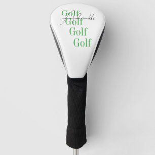 名前パーソナライズされたのミニマルタイポグラフィ ゴルフヘッドカバー