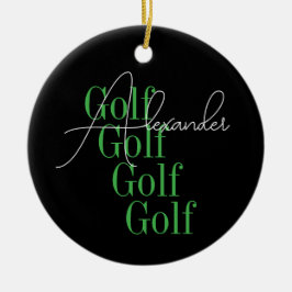 名前パーソナライズされたのモダンタイポグラフィ セラミックオーナメント