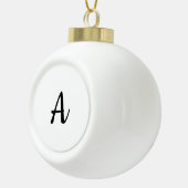名前パーソナライズされたの先頭がA セラミックボールオーナメント (右)