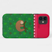 名前パーソナライズされたの名前の緑のクリスマスツリー Case-Mate iPhoneケース (裏面(横))