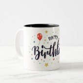 名前パーソナライズされたの変更 ツートーンマグカップ (正面左)