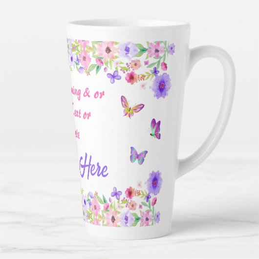 名前パーソナライズされたは贈り物の意味だ。 カフェラテマグ (右)