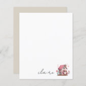 名前パーソナライズされたひな形紙 (正面/裏面)