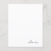 名前パーソナライズされたひな形紙 (正面)