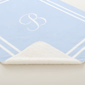 名前パーソナライズされたまたはイニシャルシェルパ毛布 シェルパブランケット (3/4)