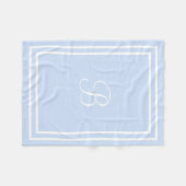 名前パーソナライズされたまたはイニシャルフリースブランケット フリースブランケット (正面(横))