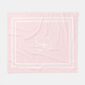 名前パーソナライズされたまたはイニシャルフリースブランケット フリースブランケット (正面(横))