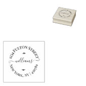 名前パーソナライズされたまたはロゴ差出人住所 ラバースタンプ (押印)