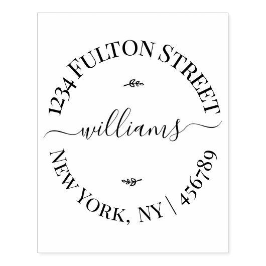 名前パーソナライズされたまたはロゴ差出人住所(大) ラバースタンプ (インプリント)