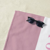 名前パーソナライズされたまたは文字ギフト ビーチタオル (インサイチュ)