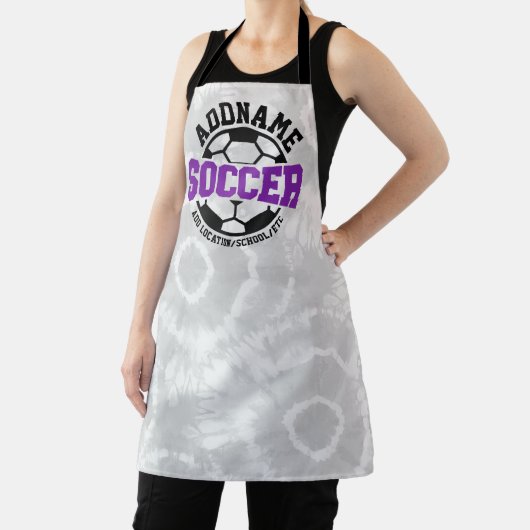 名前パーソナライズされたを追加サッカー選手チームのタイダイ エプロン (インサイチュ)