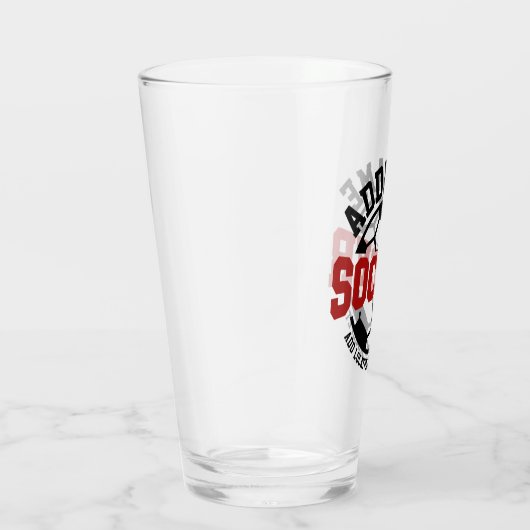 名前パーソナライズされたを追加サッカー選手チームのタイダイ タンブラーグラス (右)