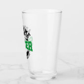 名前パーソナライズされたを追加サッカー選手チームのタイダイ タンブラーグラス (左)