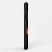 名前パーソナライズされたアメリカンフットボールの炎スポーツ Case-Mate iPhoneケース (裏面/右)