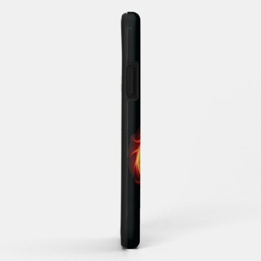 名前パーソナライズされたアメリカンフットボールの炎スポーツ Case-Mate iPhoneケース (裏面/右)