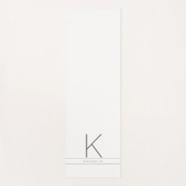 名前パーソナライズされたイニシャルカスタム白 ヨガマット