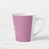 名前パーソナライズされたイニシャル カフェラテマグ (右)