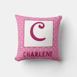 名前パーソナライズされたイニシャル クッション