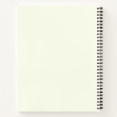 名前パーソナライズされたウィンターアイススケーターマウスホリデー ノートブック (裏面)