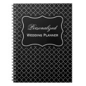 名前パーソナライズされたウェディングプランナースパイラルノート ノートブック (正面)