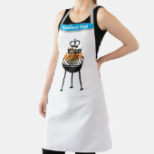 名前パーソナライズされたエプロンおもしろい、グリルの王 エプロン (インサイチュ)