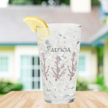 名前パーソナライズされたエレガントさくらんぼ咲きピンク