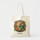 名前パーソナライズされたエレガントプリンセス トートバッグ (正面)