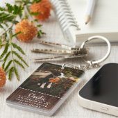 名前パーソナライズされたカスタムフォトペット記念 キーホルダー (正面右)