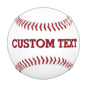 名前パーソナライズされたカスタム野球 野球ボール (裏面)