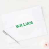 名前パーソナライズされたカスタム ラウンドシール (封筒)