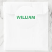 名前パーソナライズされたカスタム ラウンドシール (バッグ)