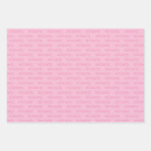 名前パーソナライズされたカスタム ラッピングペーパーシート (正面)