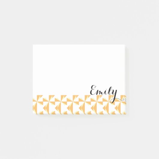 名前パーソナライズされたカボチャPinwheels ポストイット (正面)