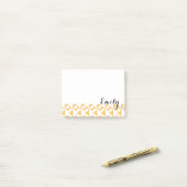 名前パーソナライズされたカボチャPinwheels ポストイット (デスク上)