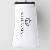 名前パーソナライズされたキツネとボール ゴルフヘッドカバー (回転90)