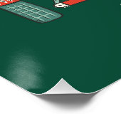 名前パーソナライズされたキャンピングクリスマス ポスター (コーナー)