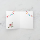 名前パーソナライズされたキュートラマサボス誕生日 カード (内部)